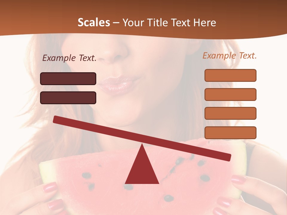 Attractive Person Green PowerPoint Template