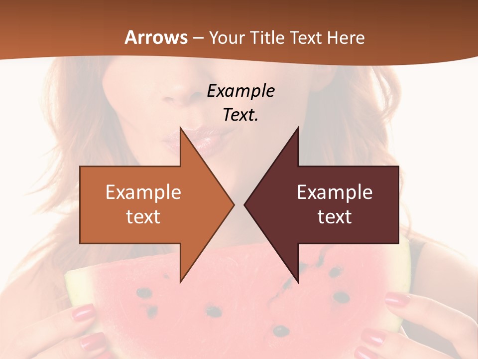 Attractive Person Green PowerPoint Template