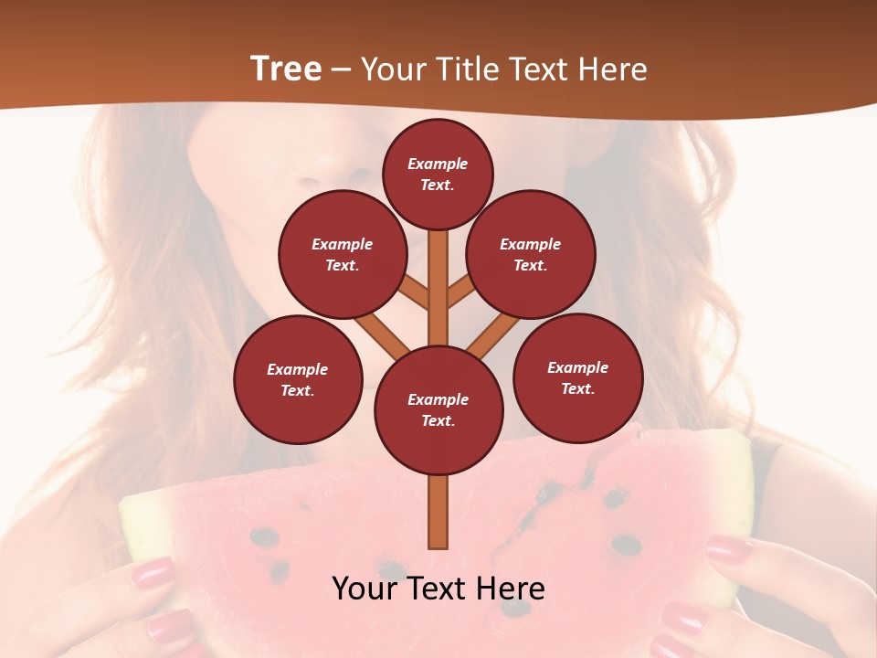 Attractive Person Green PowerPoint Template