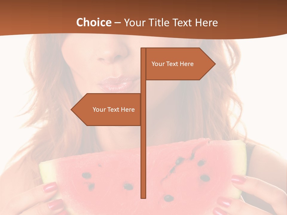 Attractive Person Green PowerPoint Template