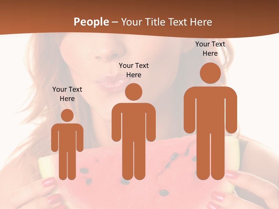 Attractive Person Green PowerPoint Template