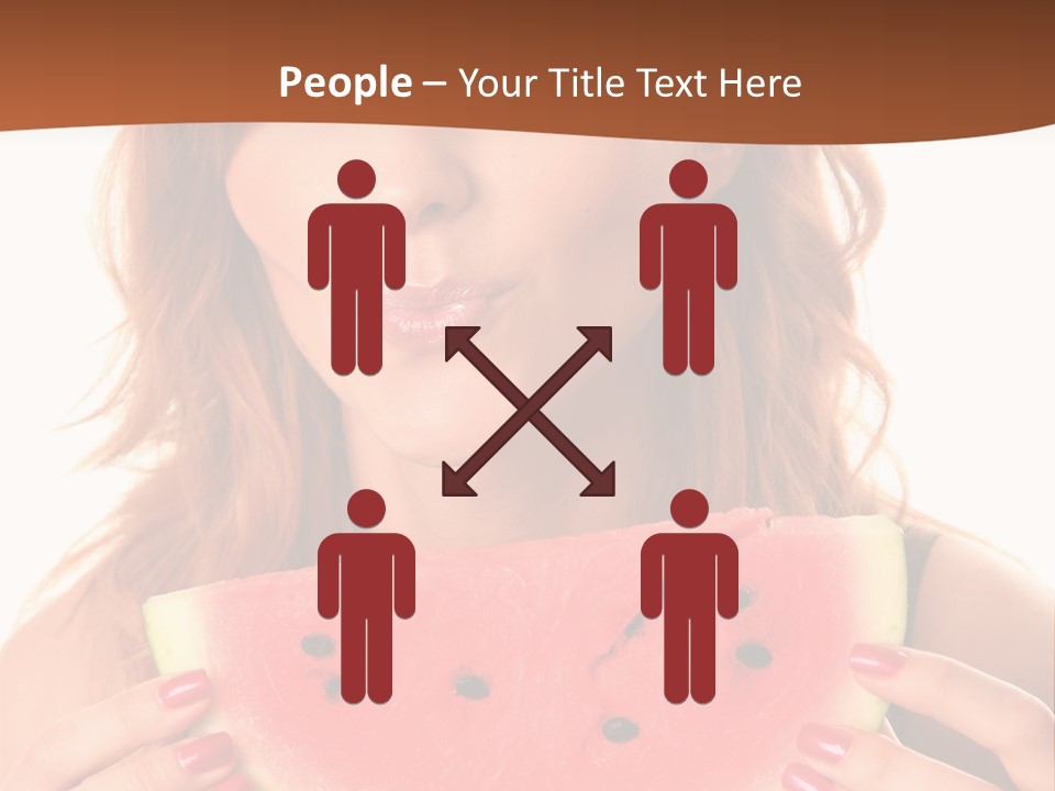 Attractive Person Green PowerPoint Template