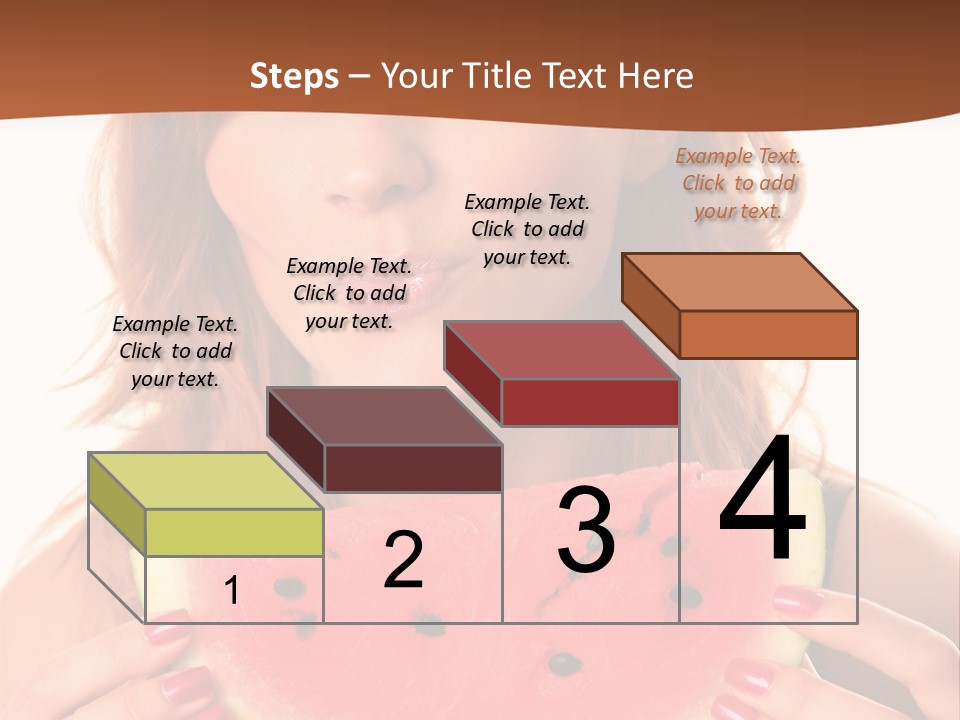 Attractive Person Green PowerPoint Template