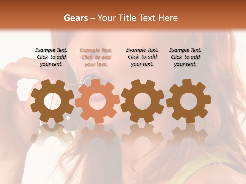 Eating Yellow Fresh PowerPoint Template