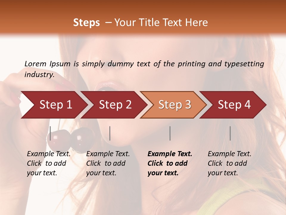 Eating Yellow Fresh PowerPoint Template