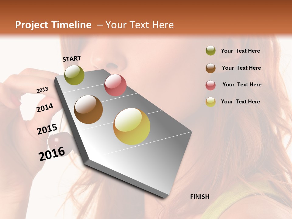 Eating Yellow Fresh PowerPoint Template