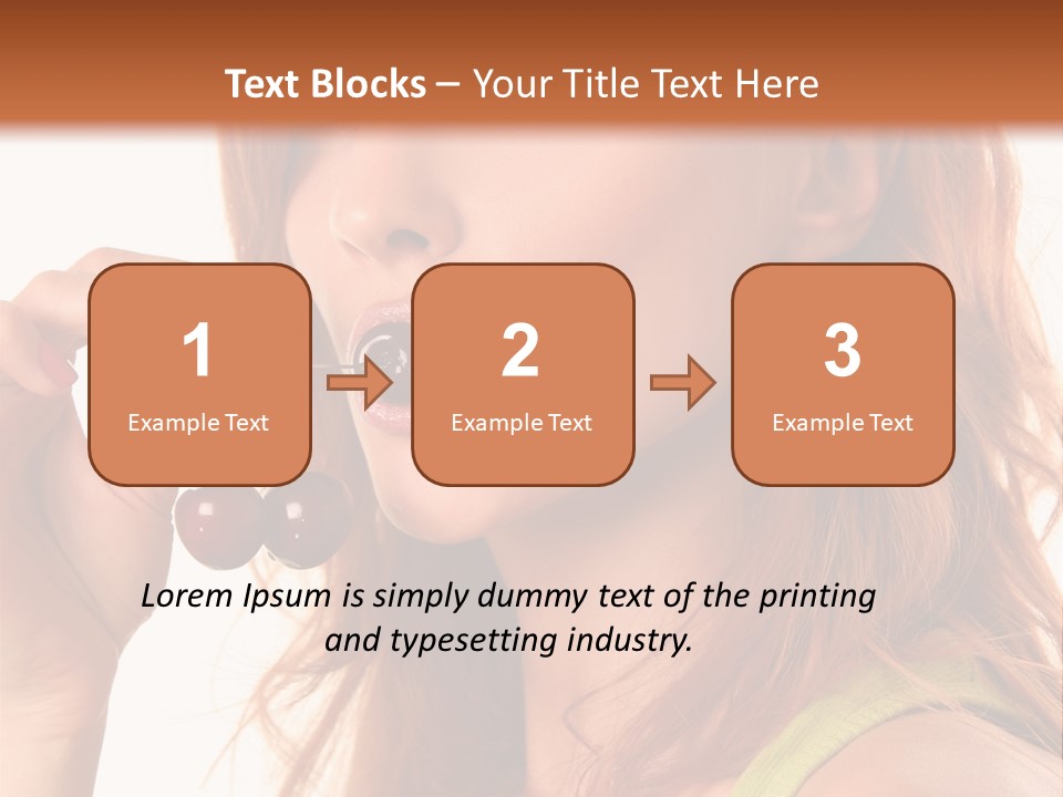 Eating Yellow Fresh PowerPoint Template