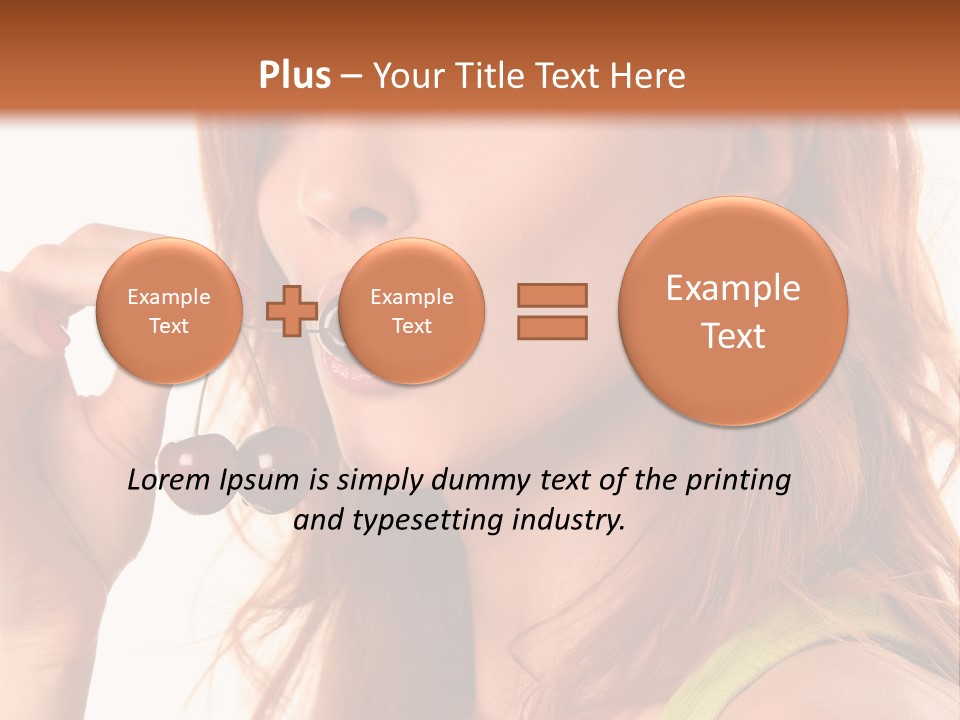 Eating Yellow Fresh PowerPoint Template