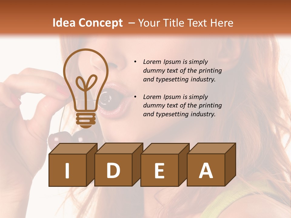 Eating Yellow Fresh PowerPoint Template