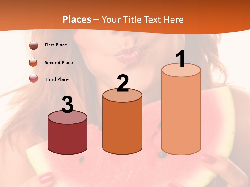 Juicy White Sweet PowerPoint Template