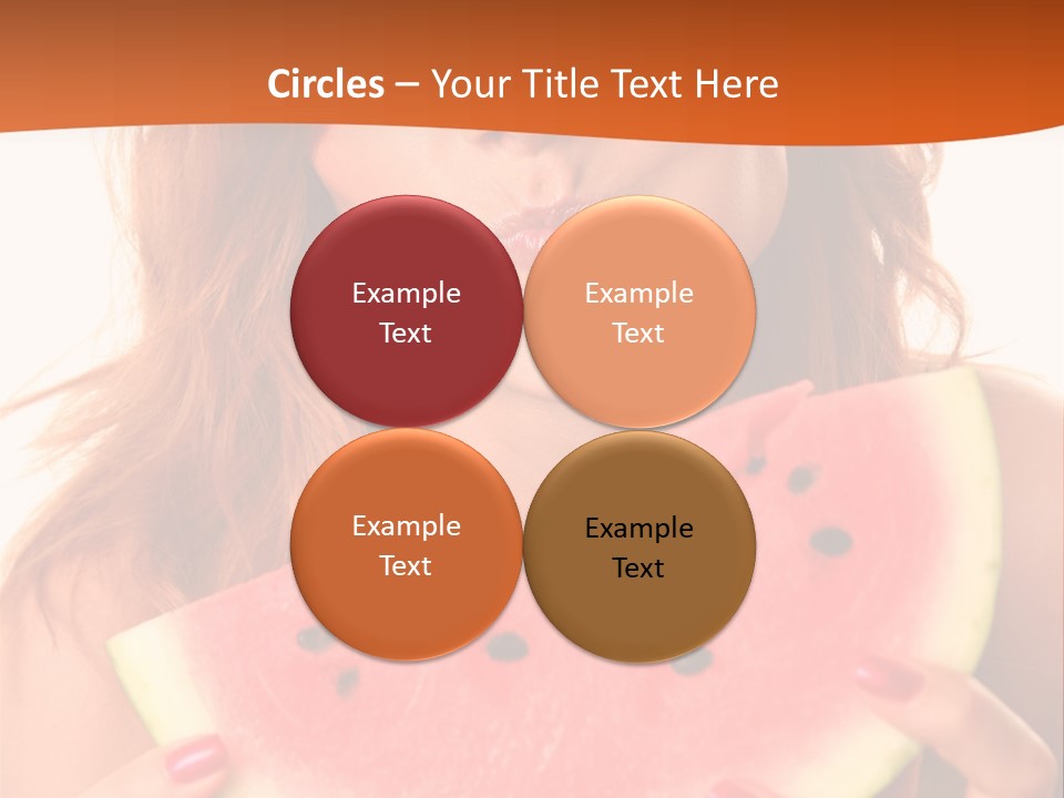 Juicy White Sweet PowerPoint Template