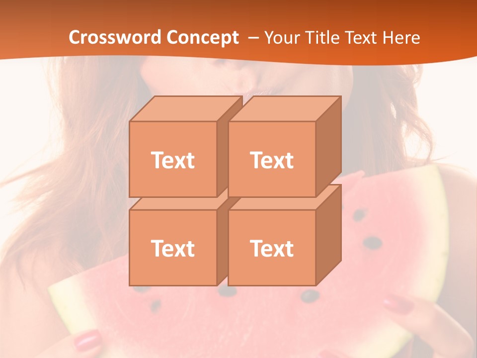 Juicy White Sweet PowerPoint Template