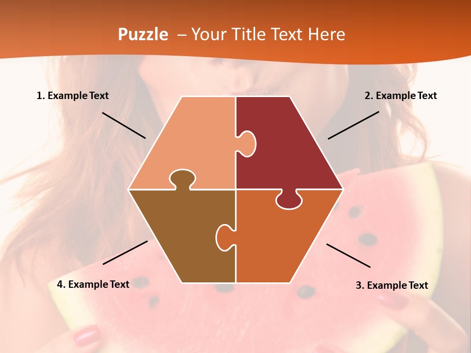 Juicy White Sweet PowerPoint Template