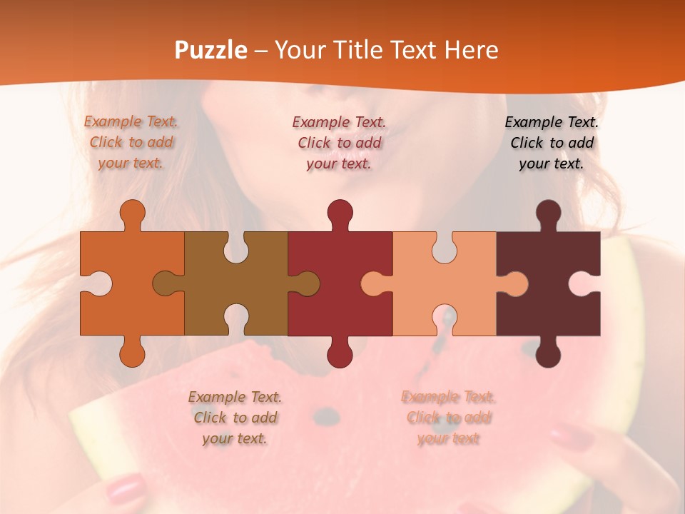 Juicy White Sweet PowerPoint Template