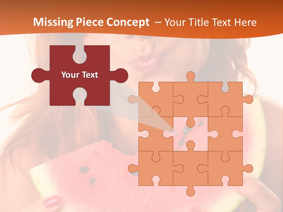 Juicy White Sweet PowerPoint Template