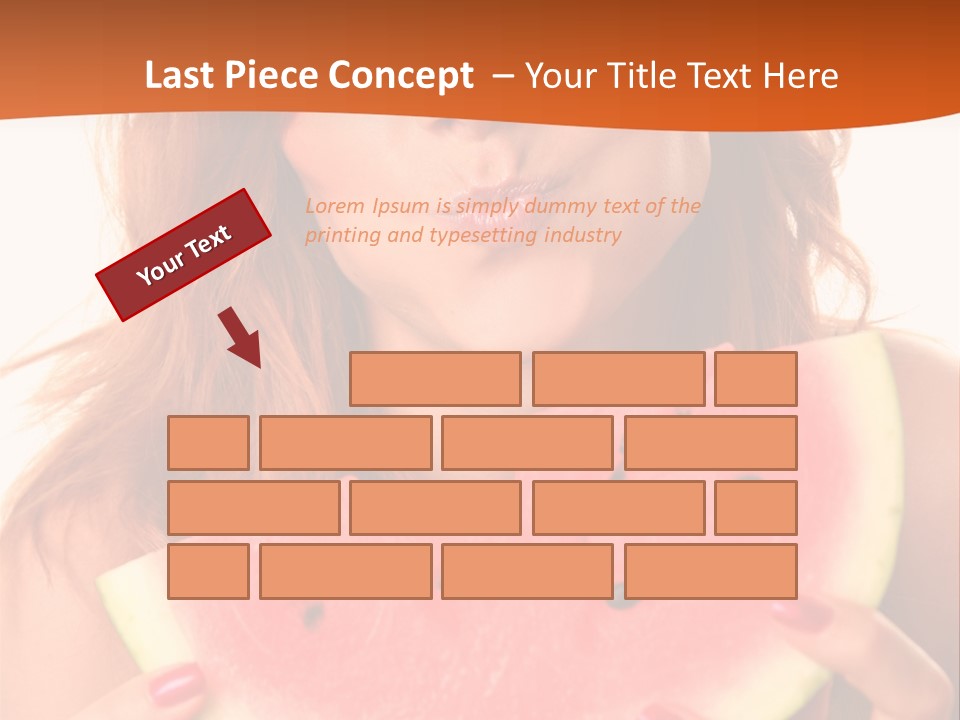 Juicy White Sweet PowerPoint Template