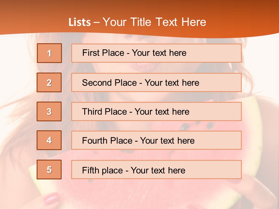 Juicy White Sweet PowerPoint Template