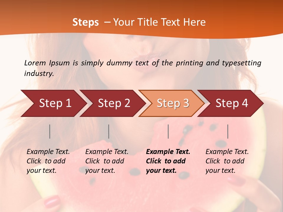 Juicy White Sweet PowerPoint Template