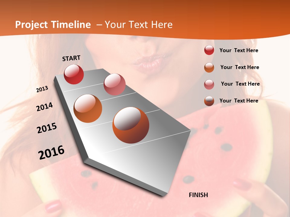 Juicy White Sweet PowerPoint Template