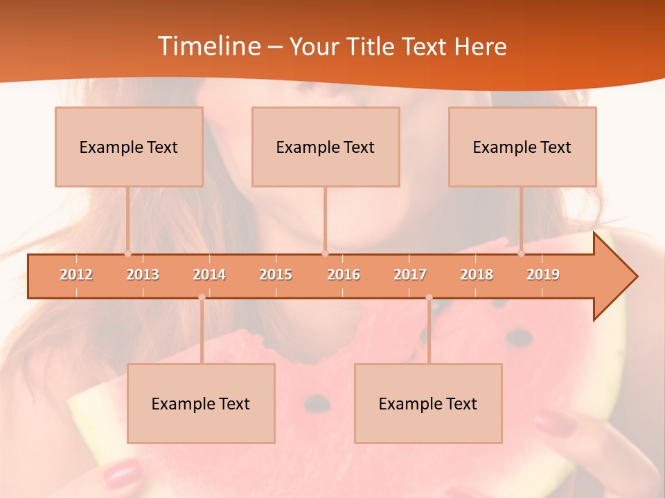 Juicy White Sweet PowerPoint Template