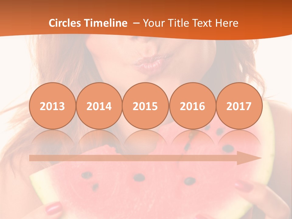 Juicy White Sweet PowerPoint Template