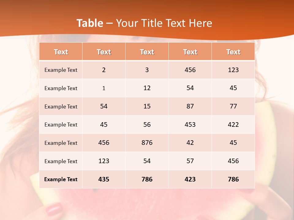 Juicy White Sweet PowerPoint Template