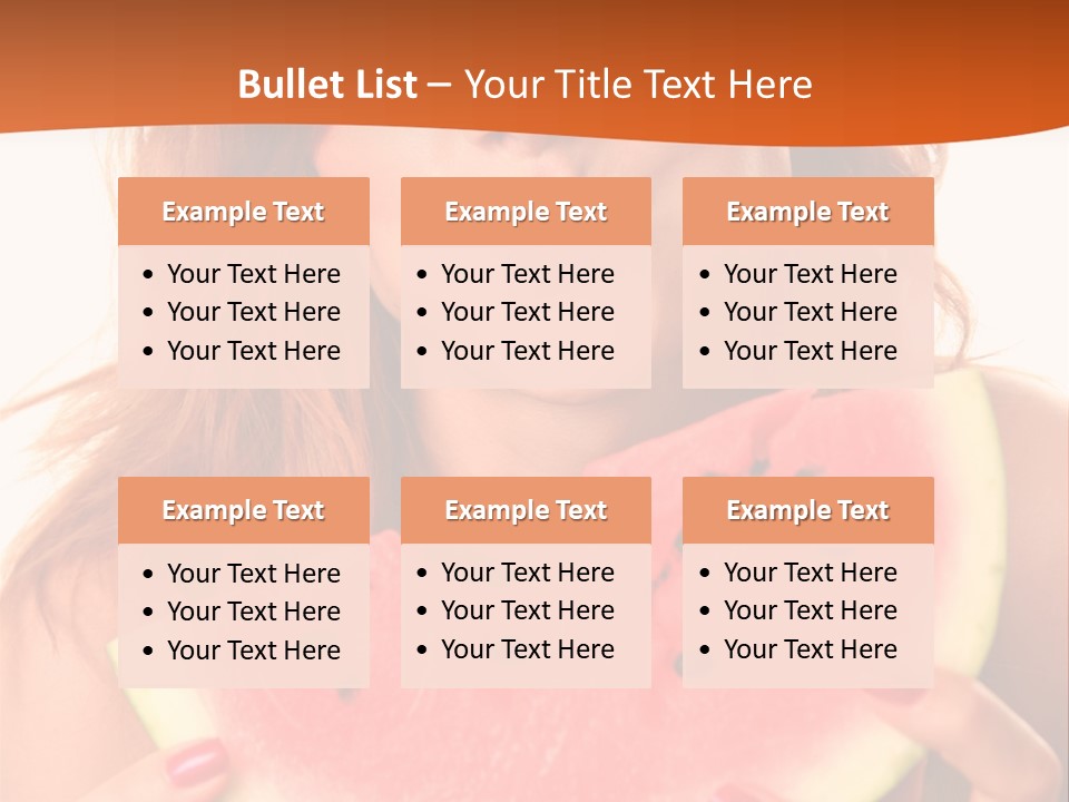 Juicy White Sweet PowerPoint Template