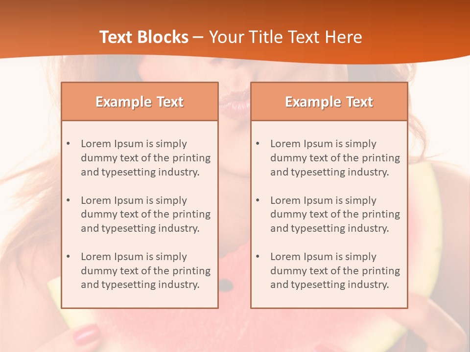 Juicy White Sweet PowerPoint Template