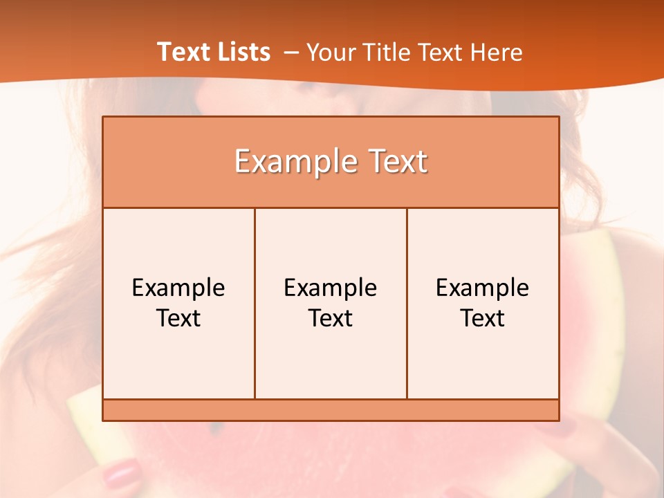 Juicy White Sweet PowerPoint Template