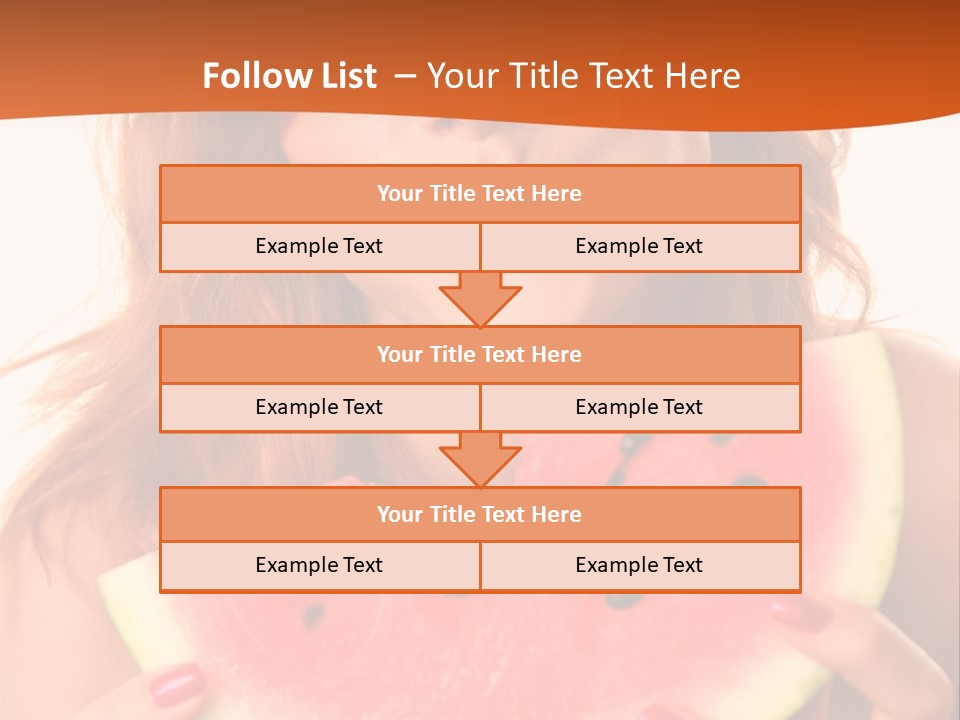 Juicy White Sweet PowerPoint Template