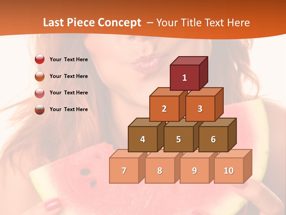 Juicy White Sweet PowerPoint Template