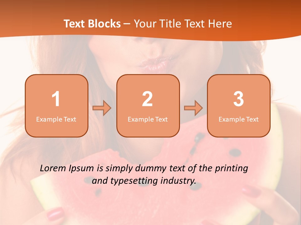Juicy White Sweet PowerPoint Template