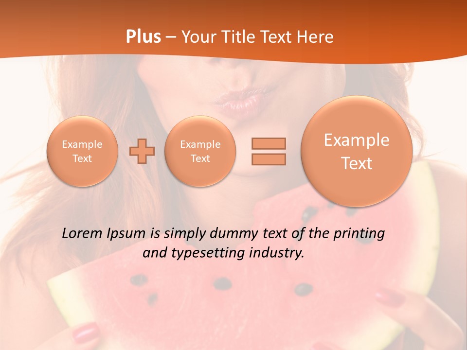 Juicy White Sweet PowerPoint Template