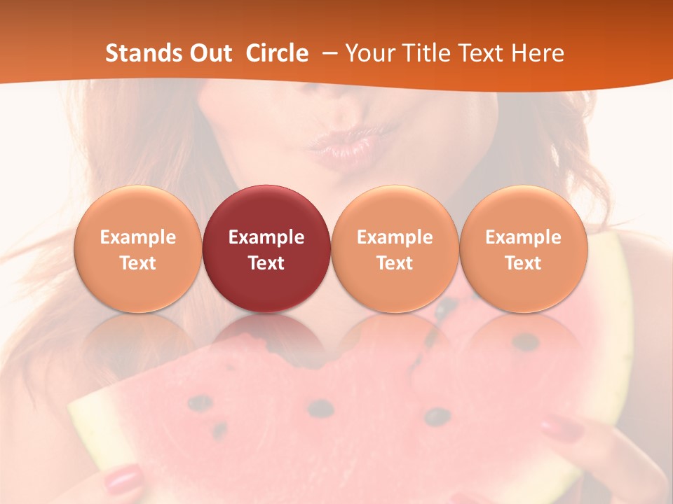 Juicy White Sweet PowerPoint Template