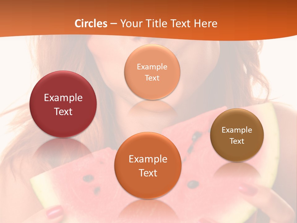 Juicy White Sweet PowerPoint Template