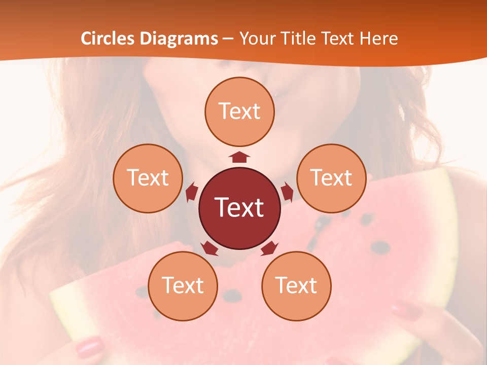 Juicy White Sweet PowerPoint Template