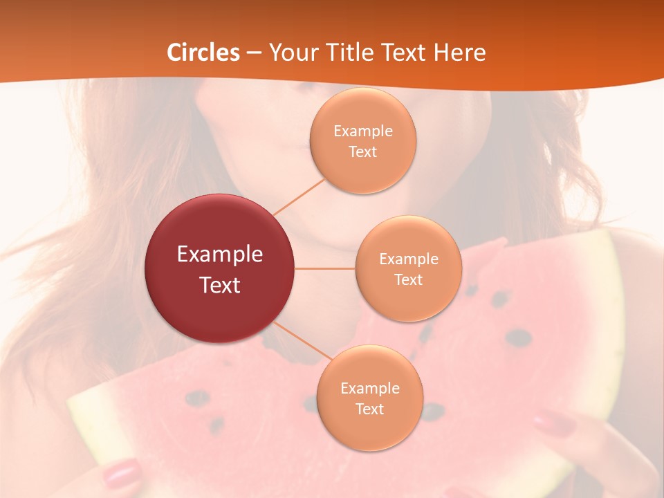 Juicy White Sweet PowerPoint Template