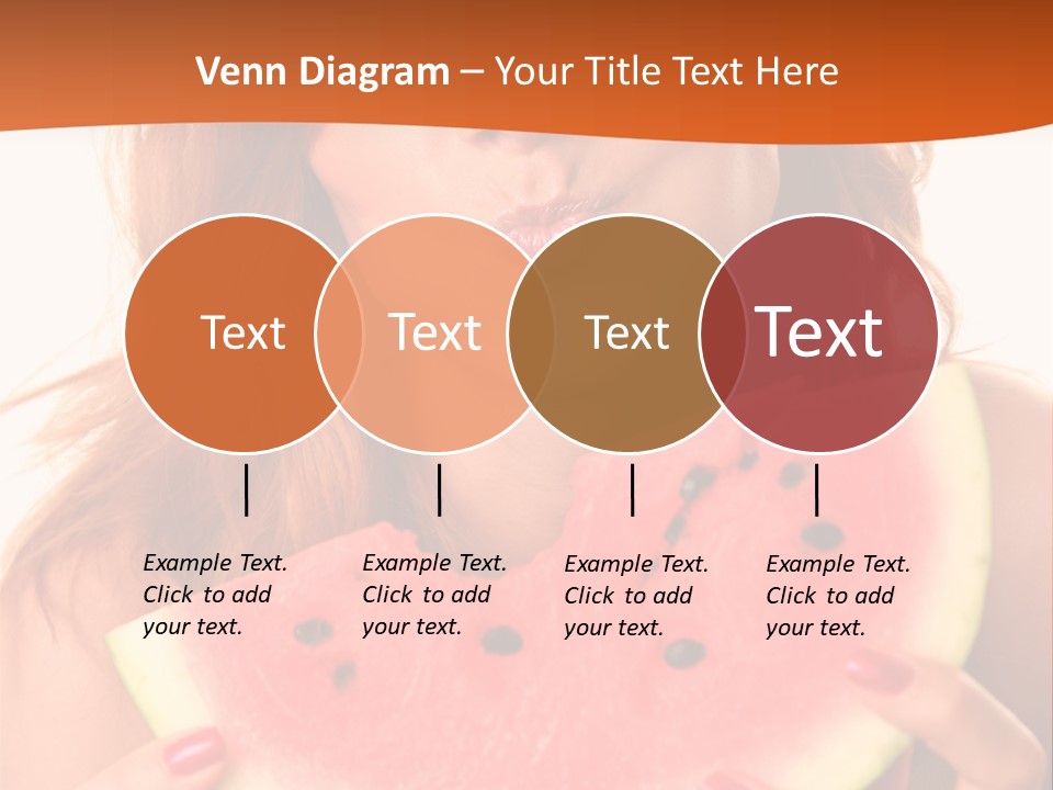 Juicy White Sweet PowerPoint Template