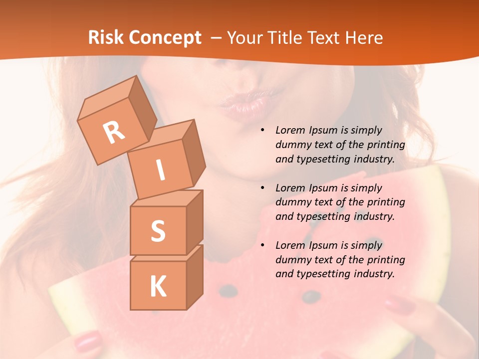 Juicy White Sweet PowerPoint Template