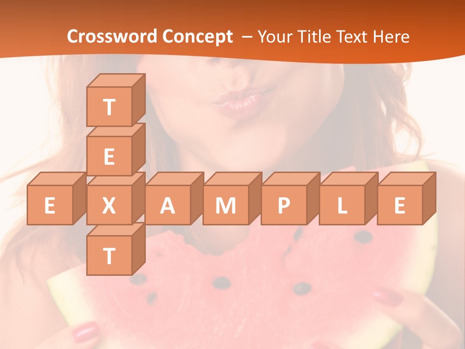 Juicy White Sweet PowerPoint Template