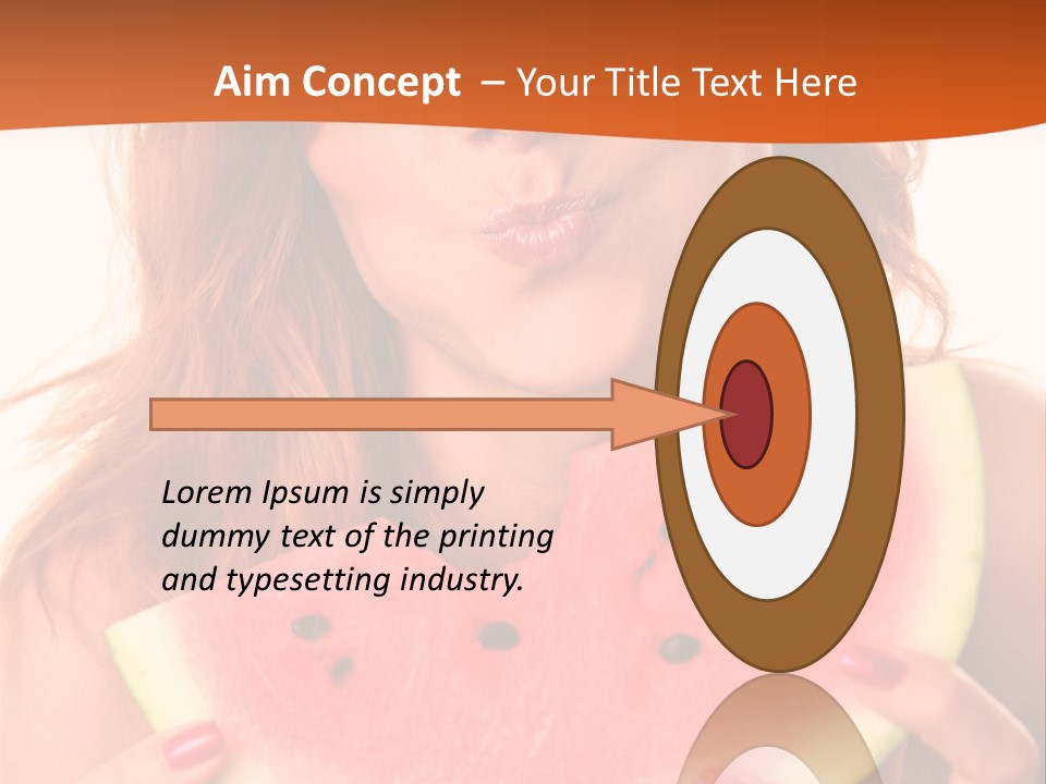 Juicy White Sweet PowerPoint Template