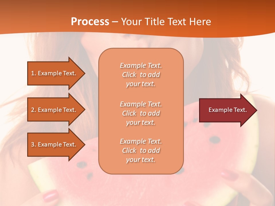 Juicy White Sweet PowerPoint Template