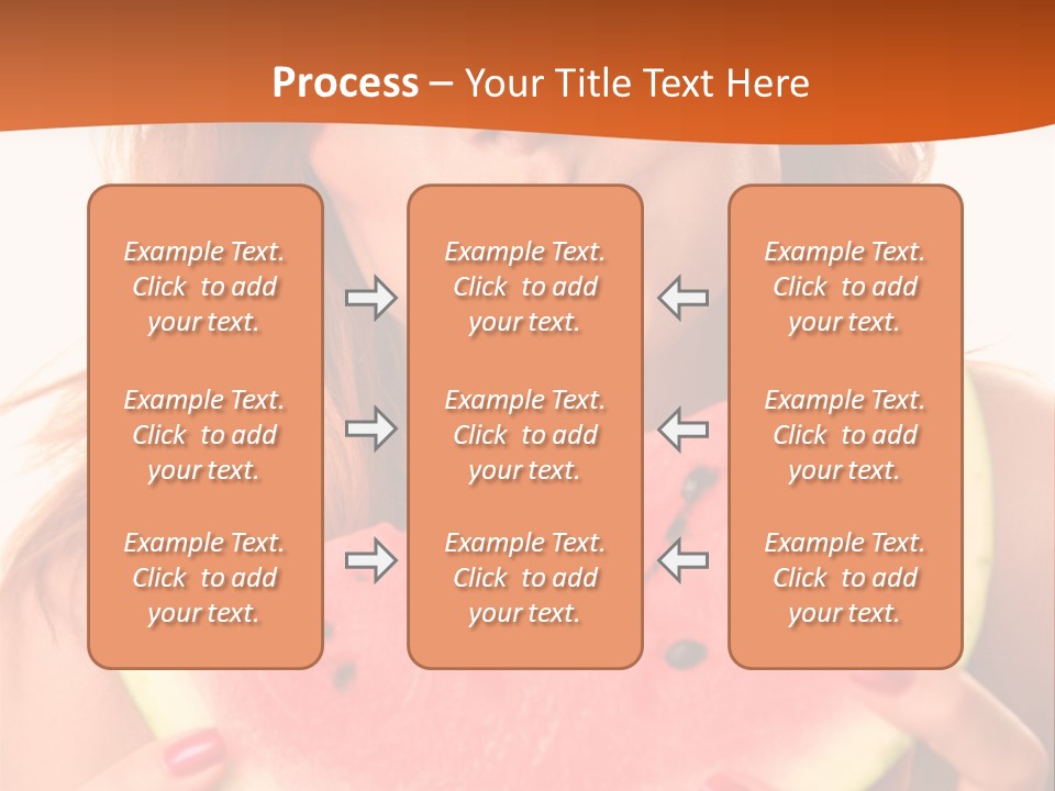 Juicy White Sweet PowerPoint Template