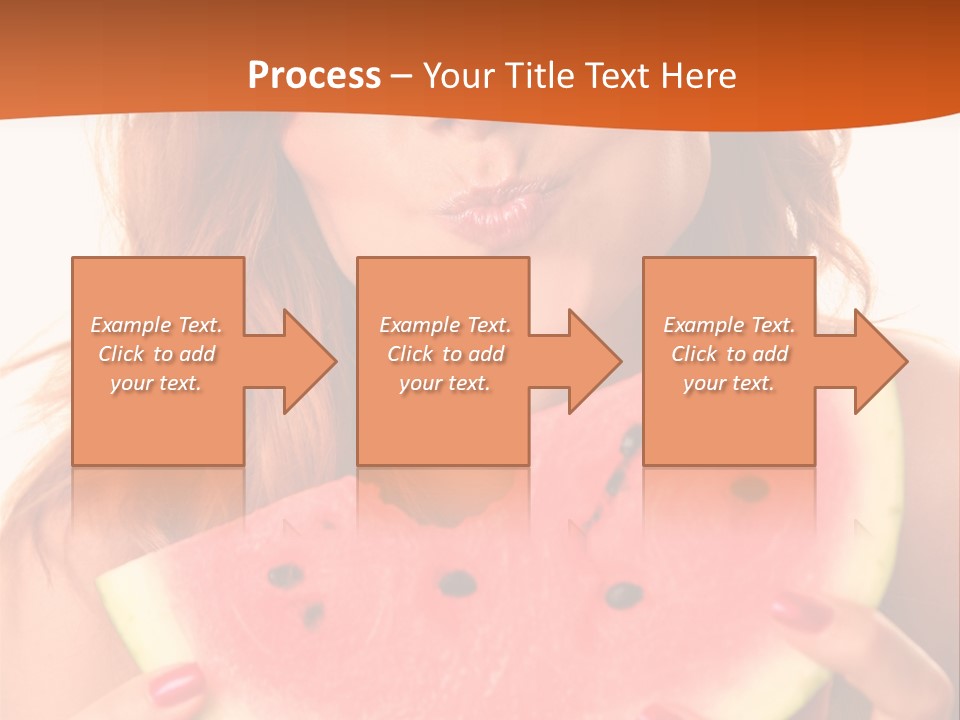 Juicy White Sweet PowerPoint Template