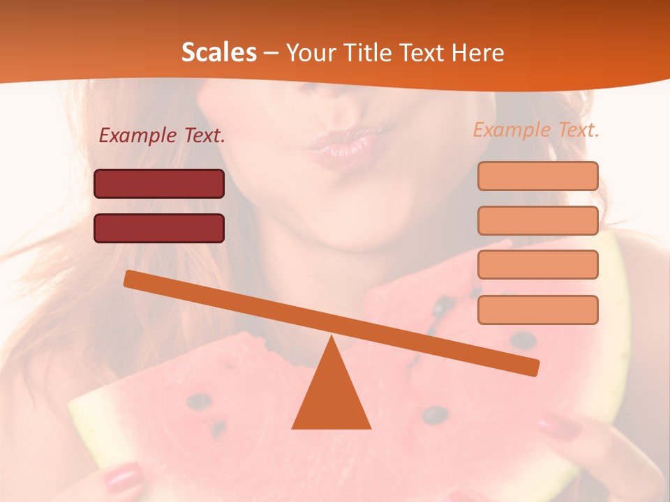 Juicy White Sweet PowerPoint Template