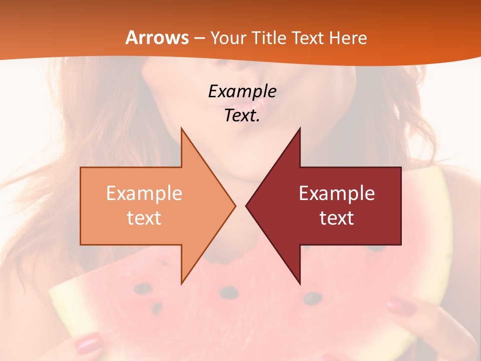 Juicy White Sweet PowerPoint Template