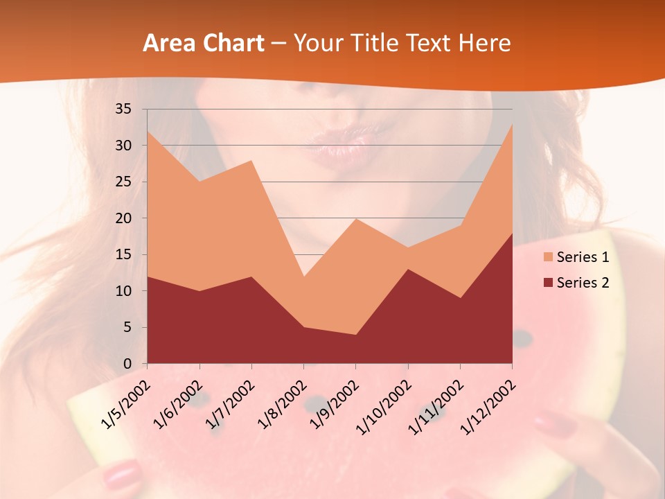 Juicy White Sweet PowerPoint Template