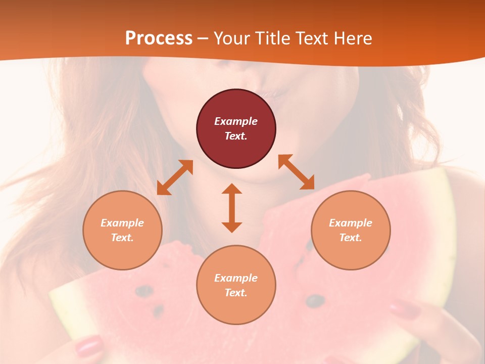 Juicy White Sweet PowerPoint Template