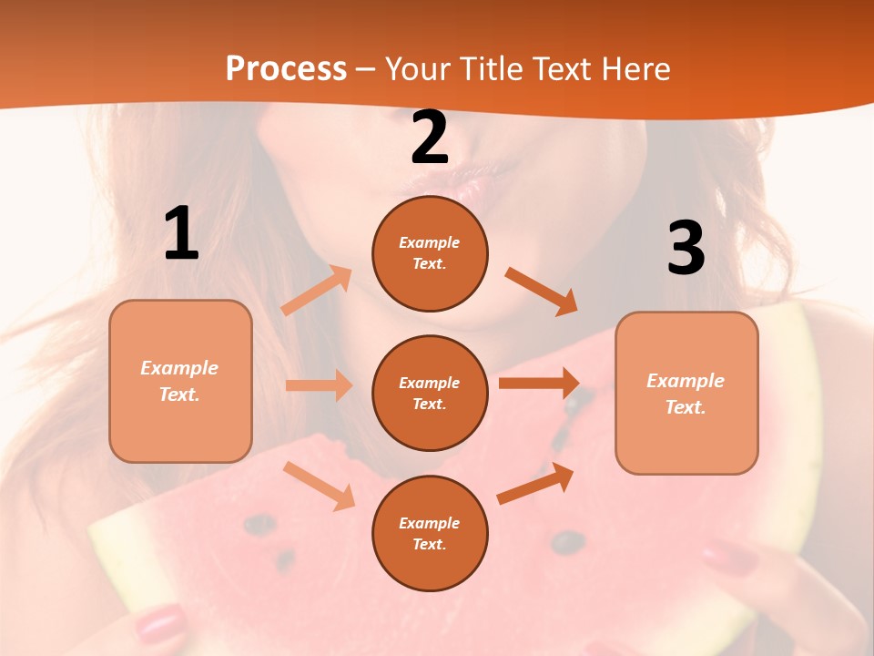 Juicy White Sweet PowerPoint Template