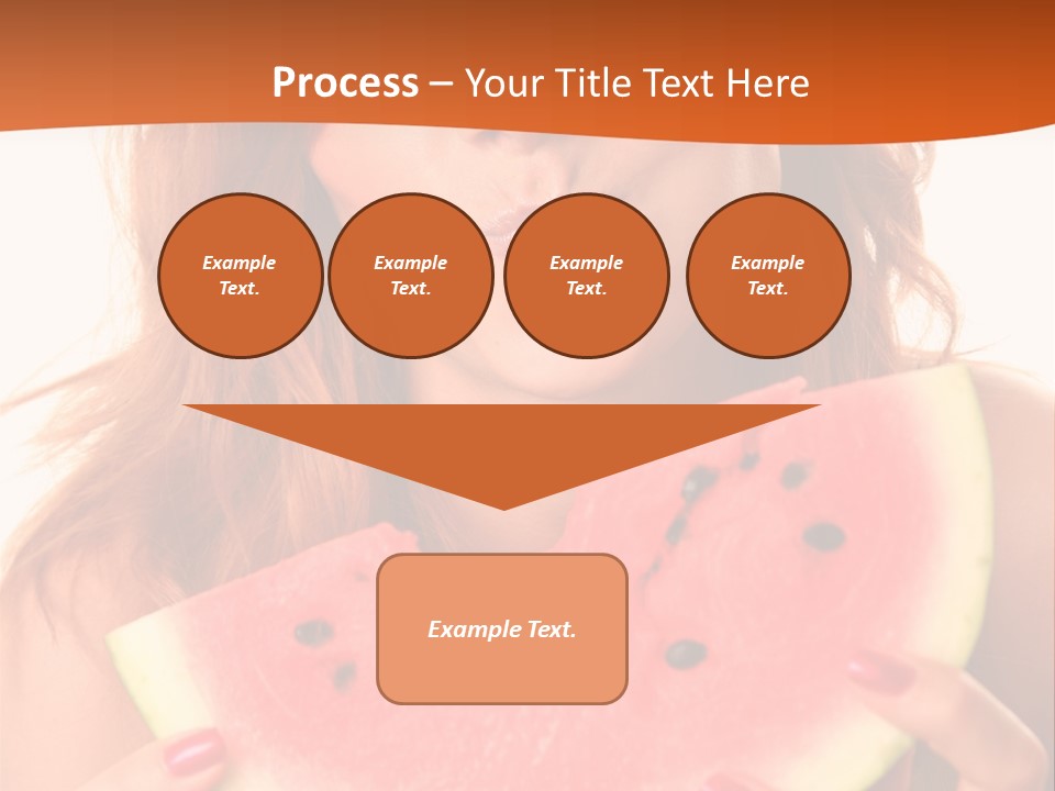 Juicy White Sweet PowerPoint Template